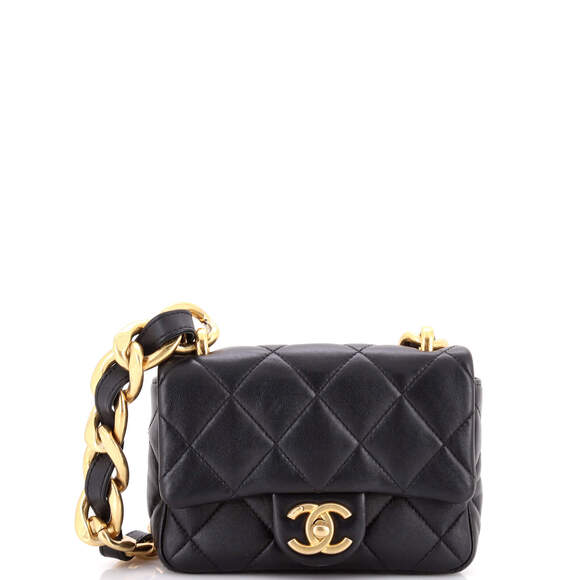 Chanel Handbags - Chanel Mini Funky Town Flap Bag Quilted Lambskin
